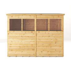 Mercia Woodsman Shiplap Pent 8x4 Shed - isolated side view