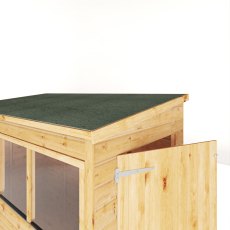 Mercia Woodsman Shiplap Pent 8x4 Shed - isolated top angle view