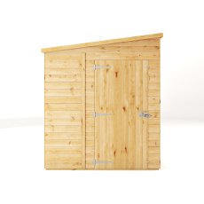 Mercia Woodsman Shiplap Pent 8x6 Shed - isolated front view