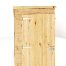 Mercia Woodsman Shiplap Pent 6x4 Shed - isolated door view