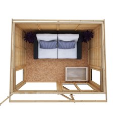 Shire Alora 8 x 6 Pent Summerhouse - isolated top view