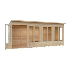 Shire Alora 16x6 Pent Summerhouse - position one