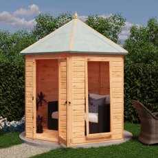 8x7 Shire Welburn Gazebo Summerhouse - angle view