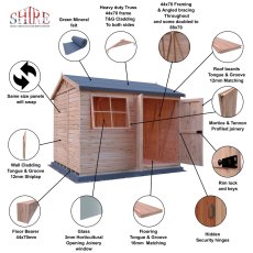 10 x 8 Shire Mammoth Professional Apex Shed - key features