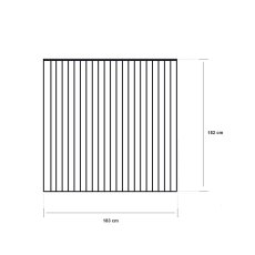 6ft High Grange Standard Featheredge Fence Panel - dimensions