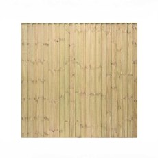 6ft High Grange Standard Featheredge Fence Panel - isolated