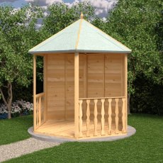 8 X 7 Shire Gazebo - in situ, no furniture, LHS