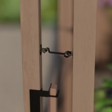 Palram Canopia Natura Cedar 8 x 12 Greenhouse - door latch