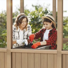 Palram Canopia Natura Cedar 8 x 12 Greenhouse - walls