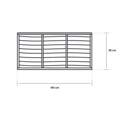 3ft High (900mm) Grange Superior Lap Fence Panel - Pressure Treated - specs