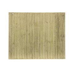 5ft High (1500mm) Grange Standard Featheredge Fence Panel - isolated