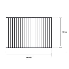 4ft High (1200mm) Grange Standard Featheredge Fence Panel - specs