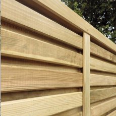 4ft High (1200mm) Grange Contemporary Vogue Fence Panel - Pressure Treated -  close up