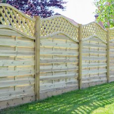 5ft High (1500mm) Grange Elite Meloir Fence Panel - Pressure Treated