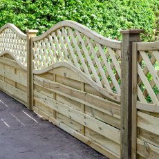 3ft High (900mm) Grange Elite Meloir Fence Panel - Pressure Treated