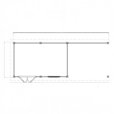 4m X 5m Lugarde Dublin Pent Log Cabin Summerhouse With Side Canopy In 28mm & 44mm Wall Thickness - specs