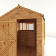 14 X 6 Mercia Woodsman Combi Greenhouse With Shed - shed door