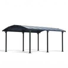 12 x 16 Palram Canopia Tucson 5000 Grey Garden Gazebo - isolated