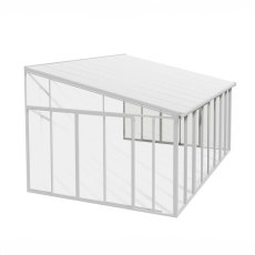 12 x 14 Palram Canopia SanRemo Verandah White Sun Room - isolated