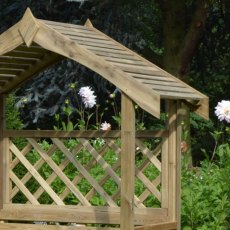 Rowlinson Salisbury Garden Arbour Seat - close up