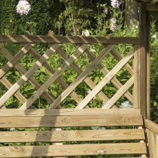 Rowlinson Salisbury Garden Arbour Seat - seat back