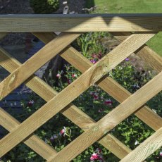 Rowlinson Stretton Garden Arbour Seat - lattice