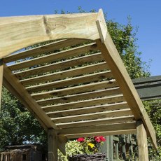 Rowlinson Stretton Garden Arbour Seat - roof