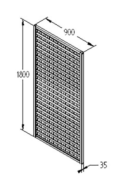 3ft by 6ft (900mm x 1800mm) Forest Premium Framed Trellis - Pressure ...