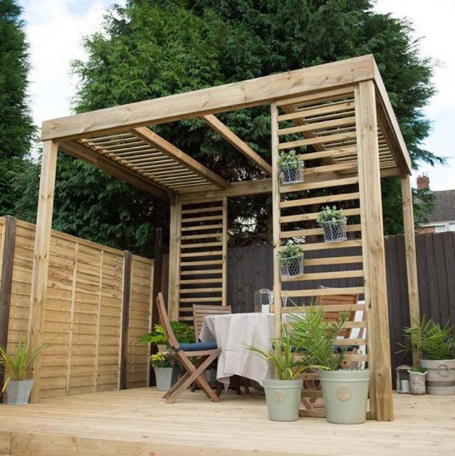 Forest Dining Area Pergola