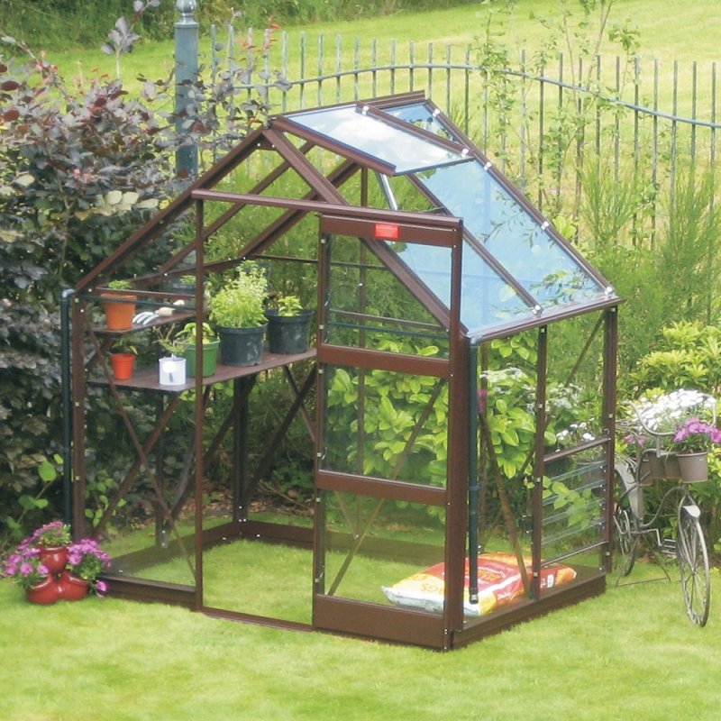 Elite Craftsman 6x4 Greenhouse in Berry powder coating with optional extras