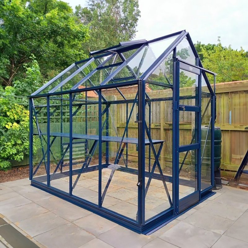 Elite High Eave 6 x 8 Greenhouse Bundle